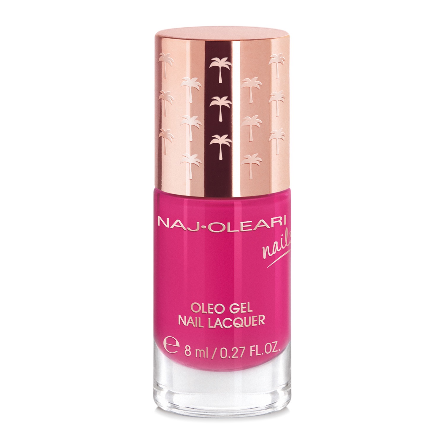 Naj-Oleari Oleo Gel Nail Lacquer 14 Rosa Azalea - Smalto Effetto Gel con Oli Nutrienti, 8 ml