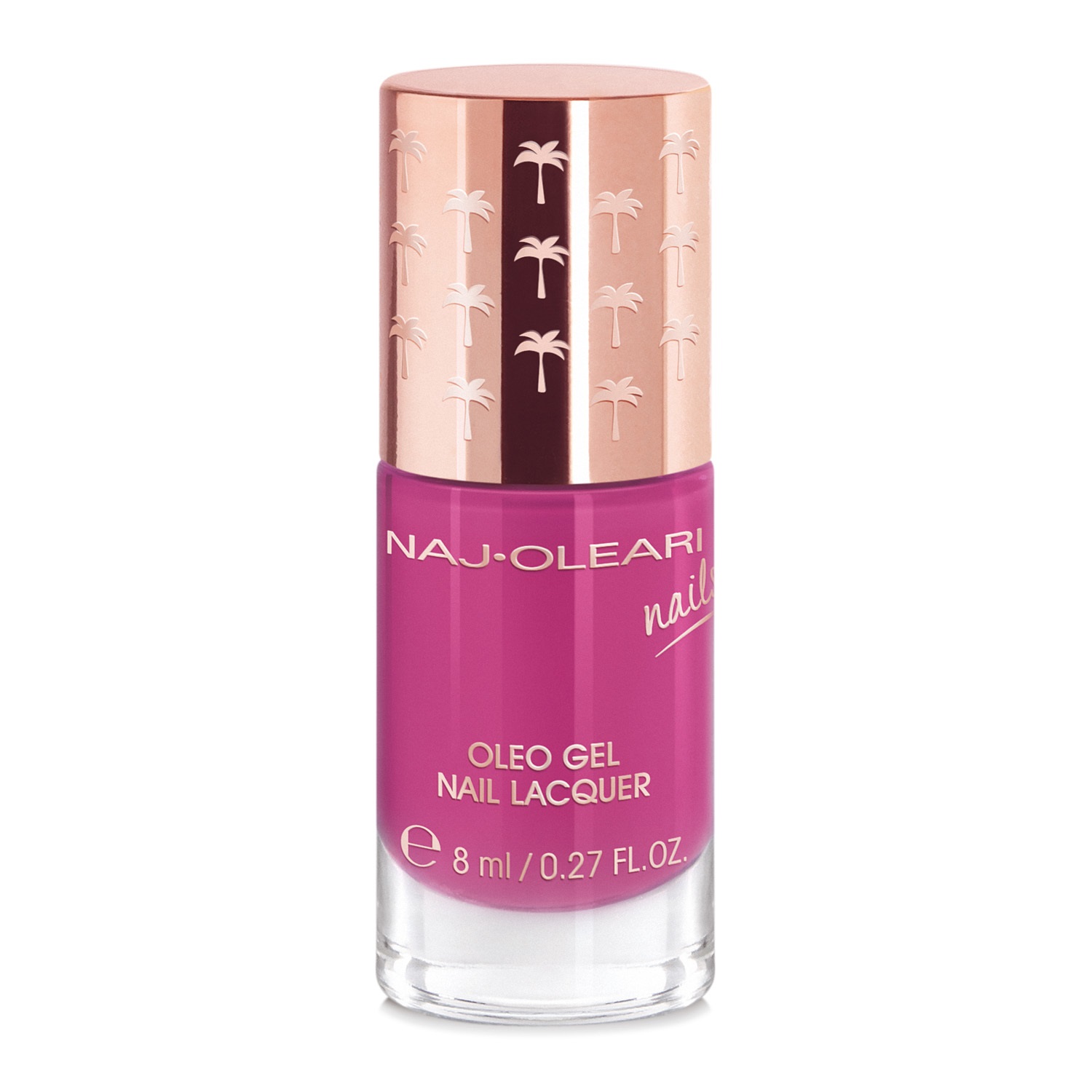 Naj-Oleari Oleo Gel Nail Lacquer 15 Peonia - Smalto Effetto Gel con Olio di Avocado Nutriente, 8 ml