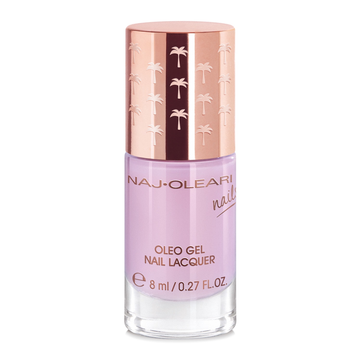 Naj-Oleari Oleo Gel Nail Lacquer 16 Lilla - Smalto Effetto Gel con Olio di Avocado Nutriente, 8 ml