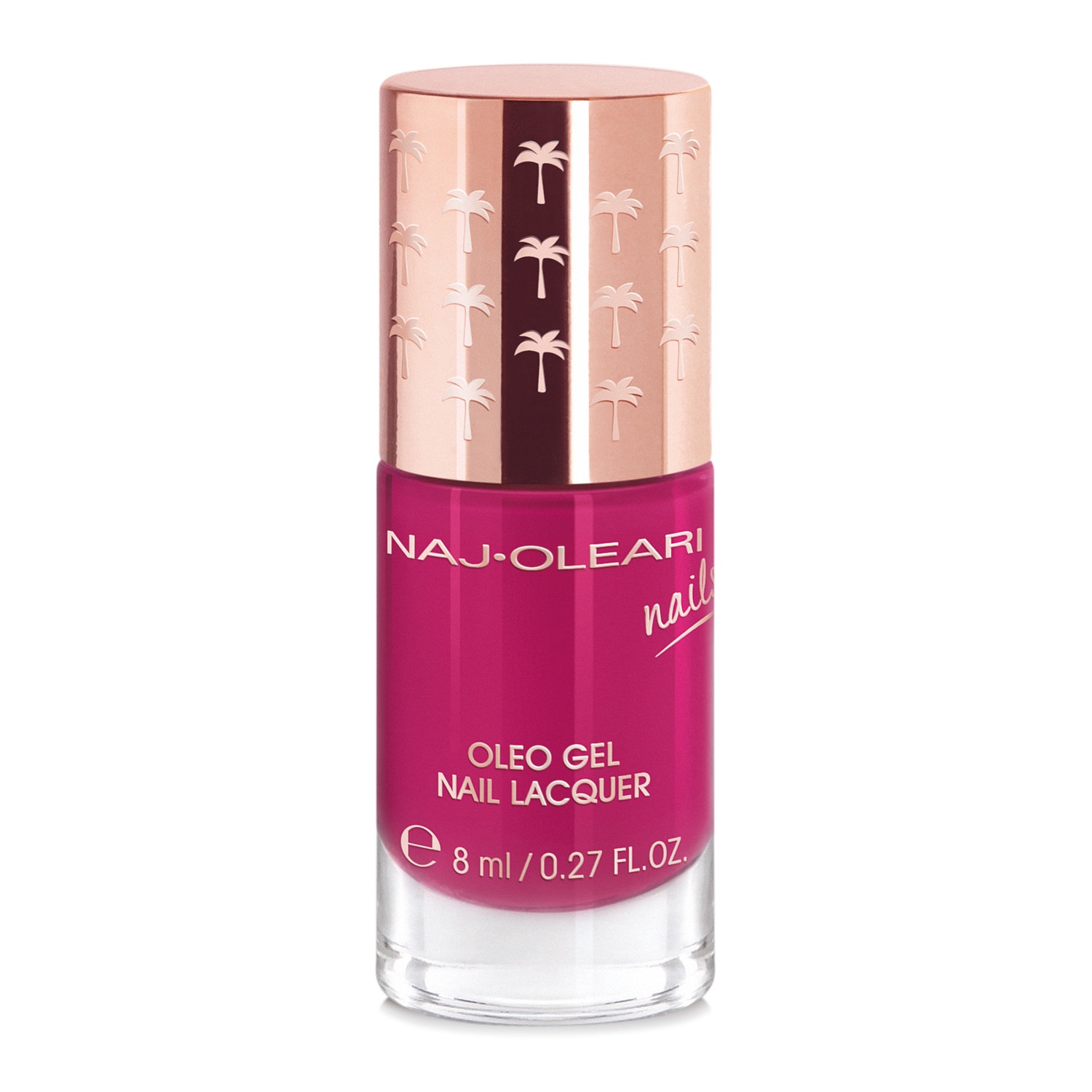 Naj-Oleari Oleo Gel Nail Lacquer 17 Lampone - Smalto Effetto Gel 8 ml con Olio di Avocado Nutriente