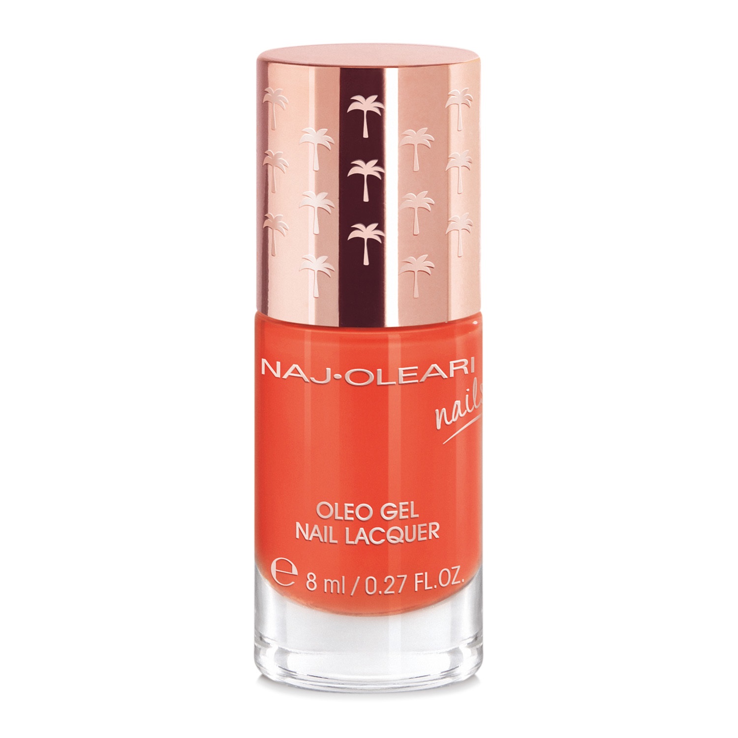 Naj-Oleari Oleo Gel Nail Lacquer 19 Arancio Tramonto 8ml - Smalto Effetto Gel con Olio di Avocado Nutriente