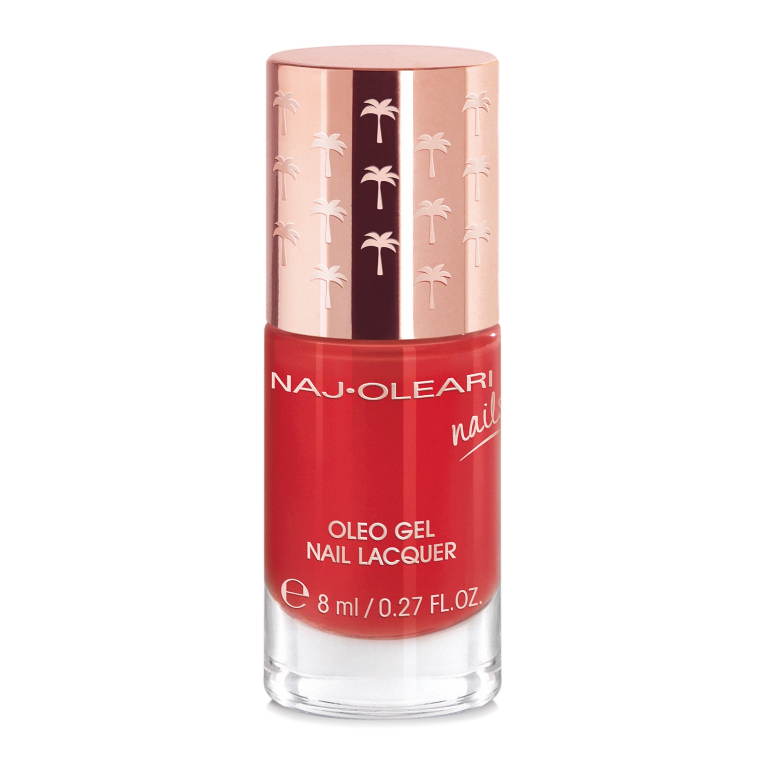 Naj-Oleari Oleo Gel Nail Lacquer 22 - Smalto Effetto Gel Rosso Lacca 8ml con Olio di Avocado Nutriente