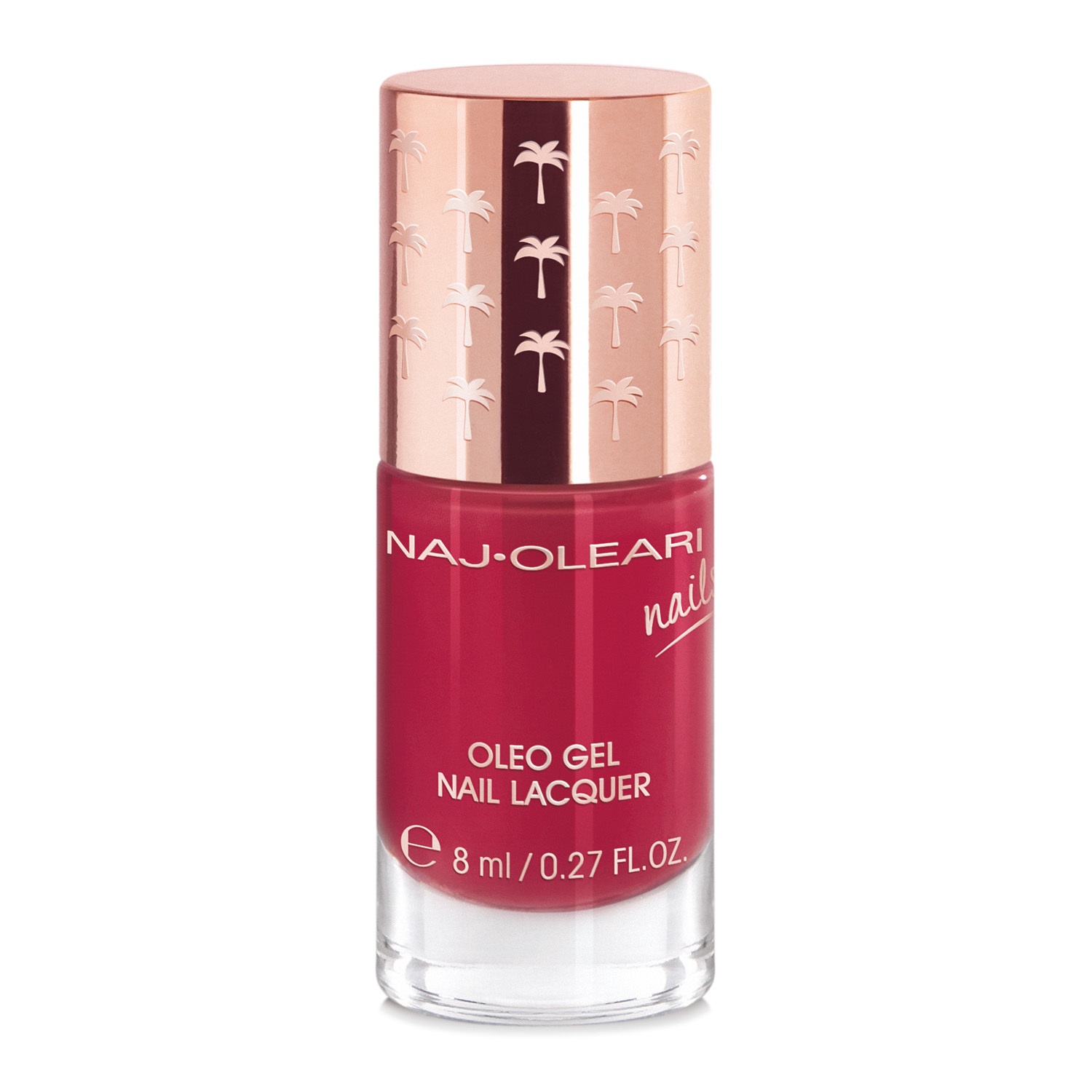 Naj-Oleari Oleo Gel Nail Lacquer 23 - Smalto Effetto Gel Rosso Ribes 8ml con Olio di Avocado Nutriente