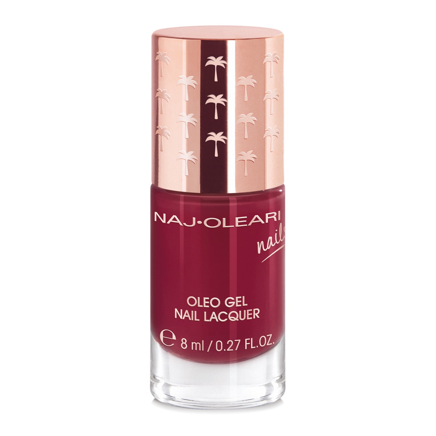 Naj-Oleari Oleo Gel Nail Lacquer 24 Rosso Ciliegia - Smalto Effetto Gel 8ml con Olio di Avocado Nutriente