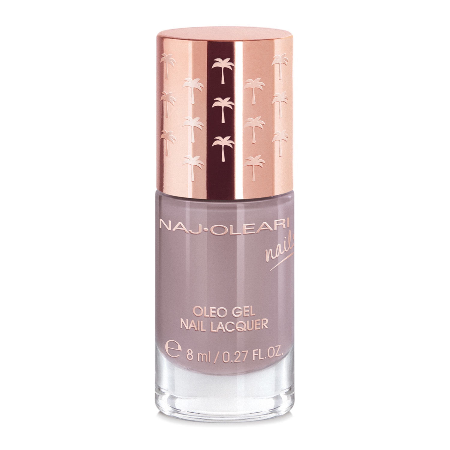 Naj-Oleari Oleo Gel Nail Lacquer 29 Grigio Rosa - Smalto Effetto Gel con Olio di Avocado Nutriente, 8 ml