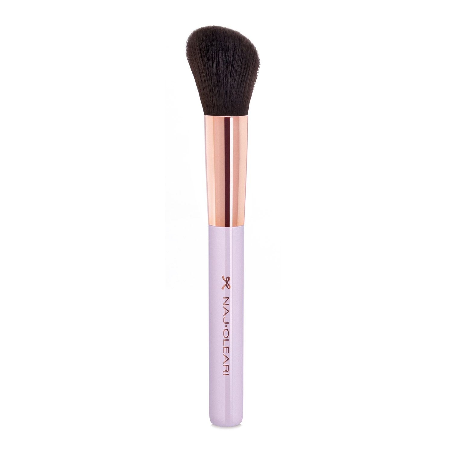 Naj-Oleari Blush Brush - Pennello Viso con Taglio Obliquo per Fard, Terre e Illuminanti in Polvere