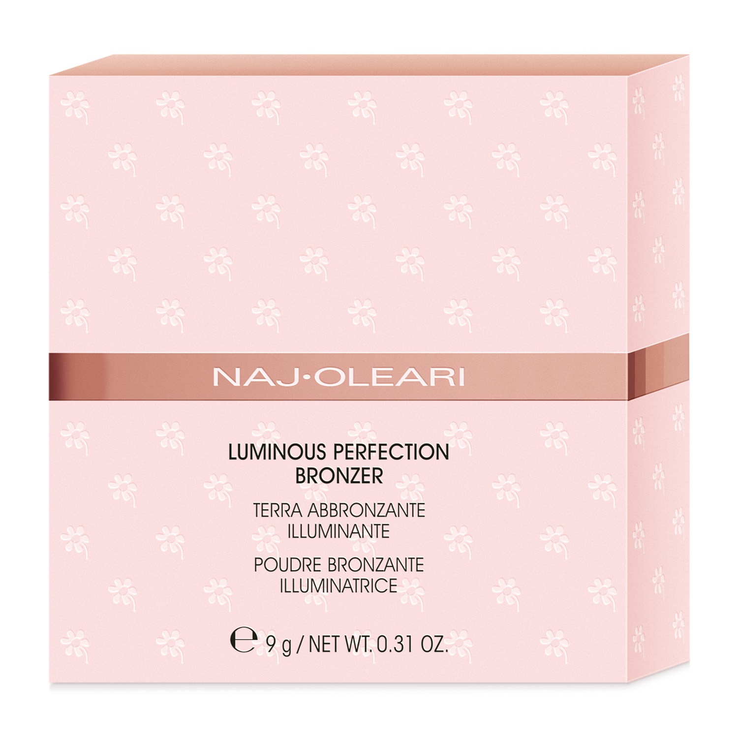 Naj Oleari Luminous Perfection Bronzer 9 g - Terra Abbronzante Illuminante Effetto Bonne Mine Colore 02 Pesca