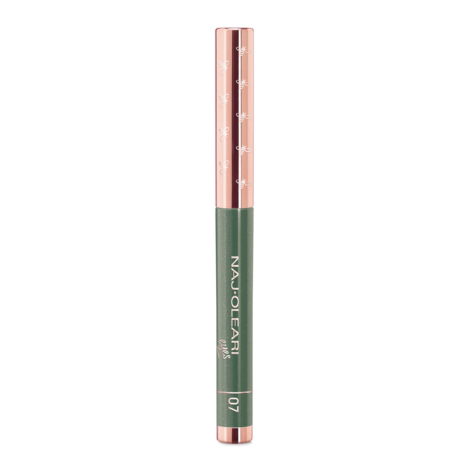 Naj-Oleari Absolute Stay Eyeshadow 07 Verde Velluto - Ombretto in Stick a Lunghissima Tenuta, Resistente all'Acqua, Facile da Applicare e Sfumare
