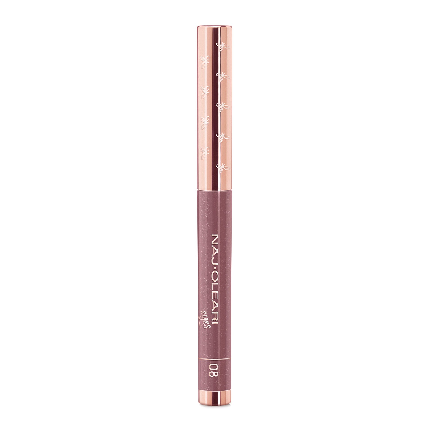 Naj-Oleari Absolute Stay Eyeshadow 08 Borgogna Perlato - Ombretto in Stick a Lunghissima Tenuta e Resistente all'Acqua