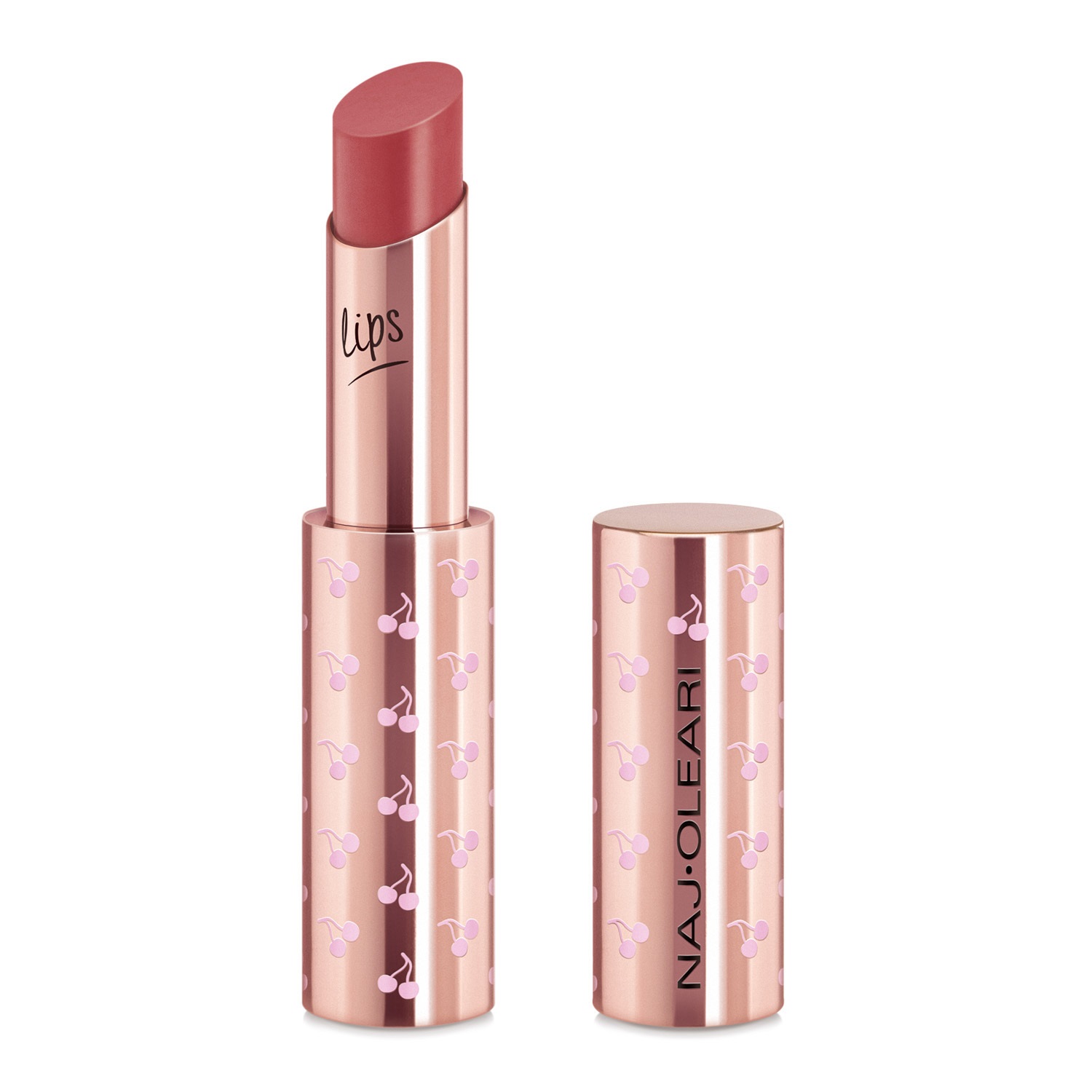 Naj-Oleari True Icon Lipstick 04 Castagna Rosato - Rossetto Satinato 3g con Estratto di Passion Fruit
