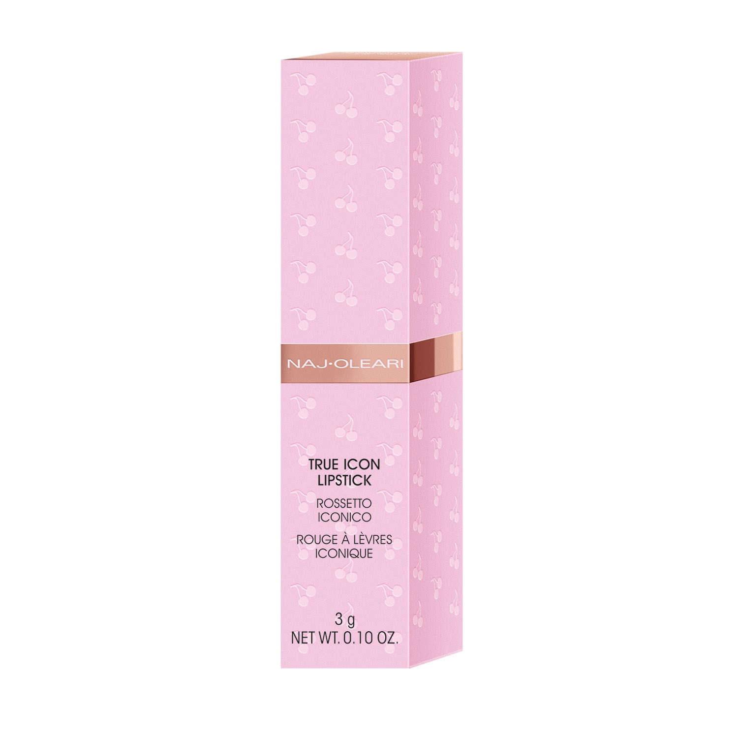 Naj-Oleari True Icon Lipstick 08 Pompelmo Rosa - Rossetto Satinato 3g con Estratto di Passion Fruit