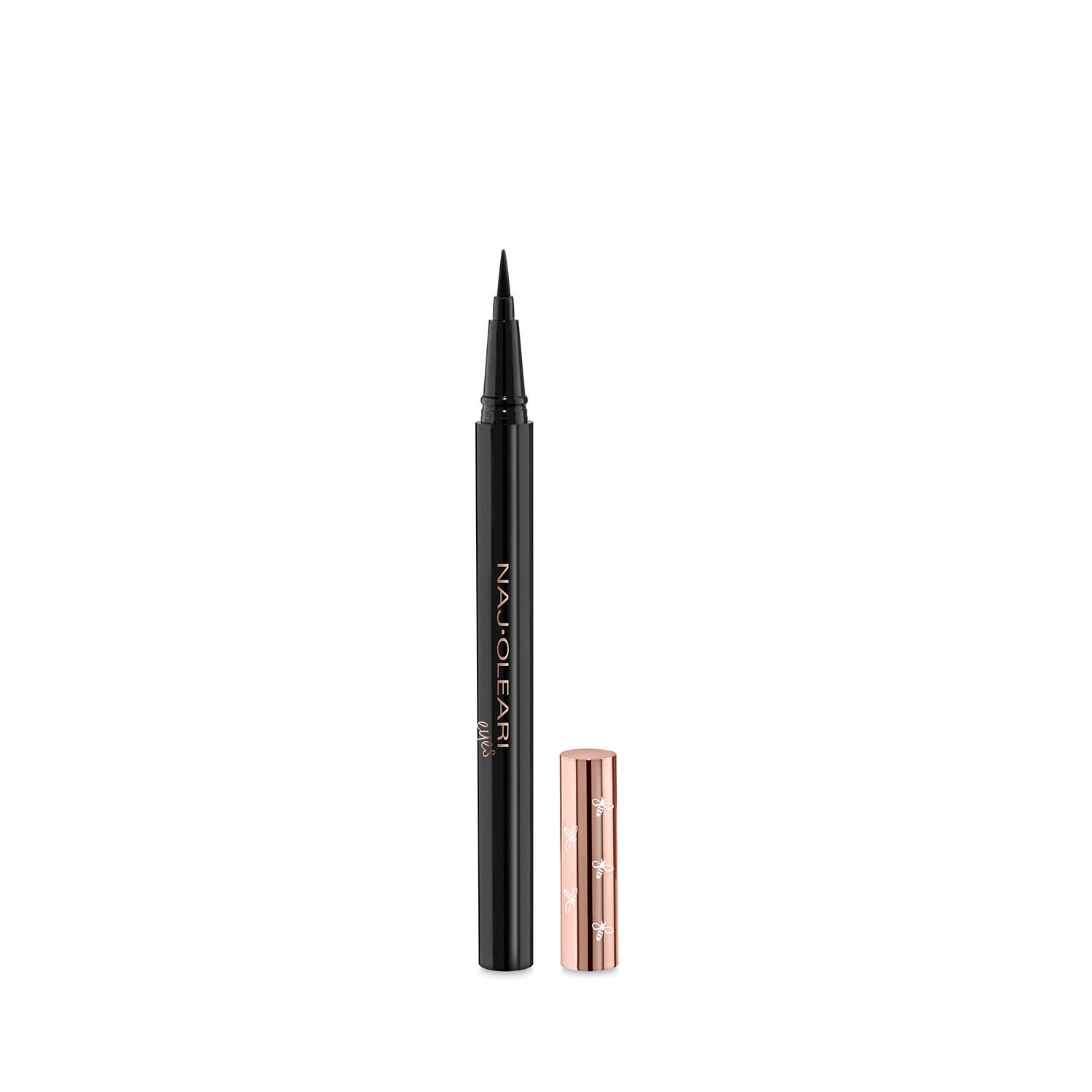 Naj-Oleari Perfect Ink Easy Liner Eyeliner in Penna Nero 0.5 g - Punta Pennellino, Scrivenza Immediata, Resistente all'Acqua