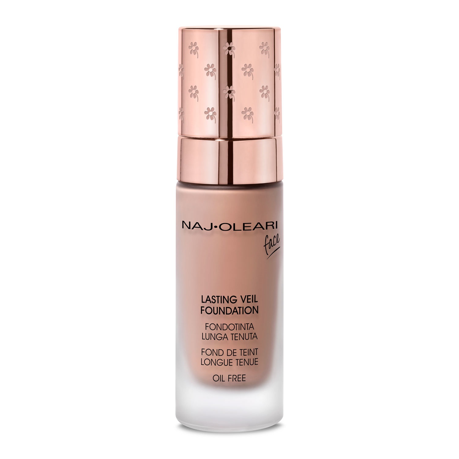 Naj Oleari Lasting Veil Foundation 105 Biscotto Rosato - Fondotinta Fluido Lunga Tenuta 20 ml
