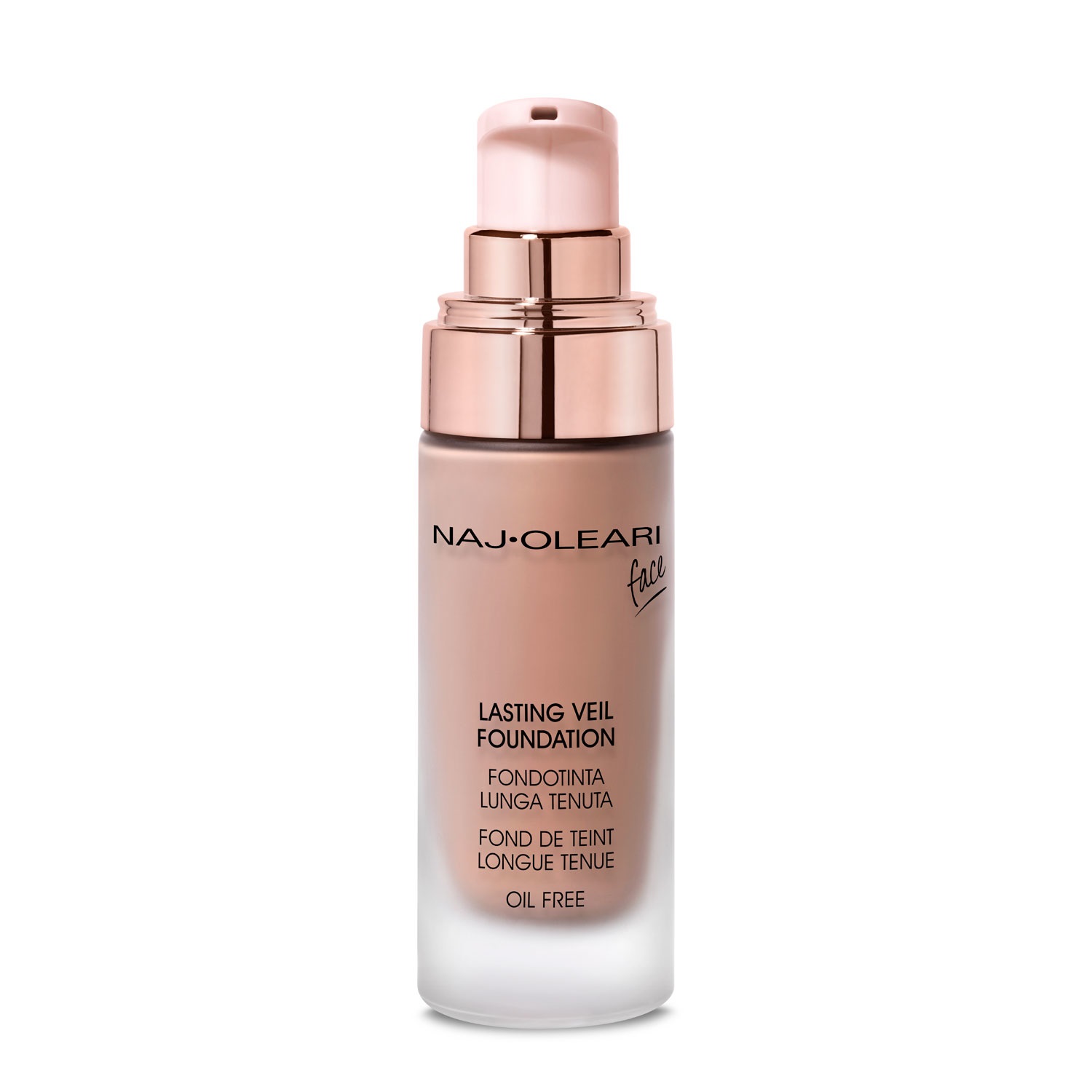 Naj Oleari Lasting Veil Foundation 105 Biscotto Rosato - Fondotinta Fluido Lunga Tenuta 20 ml