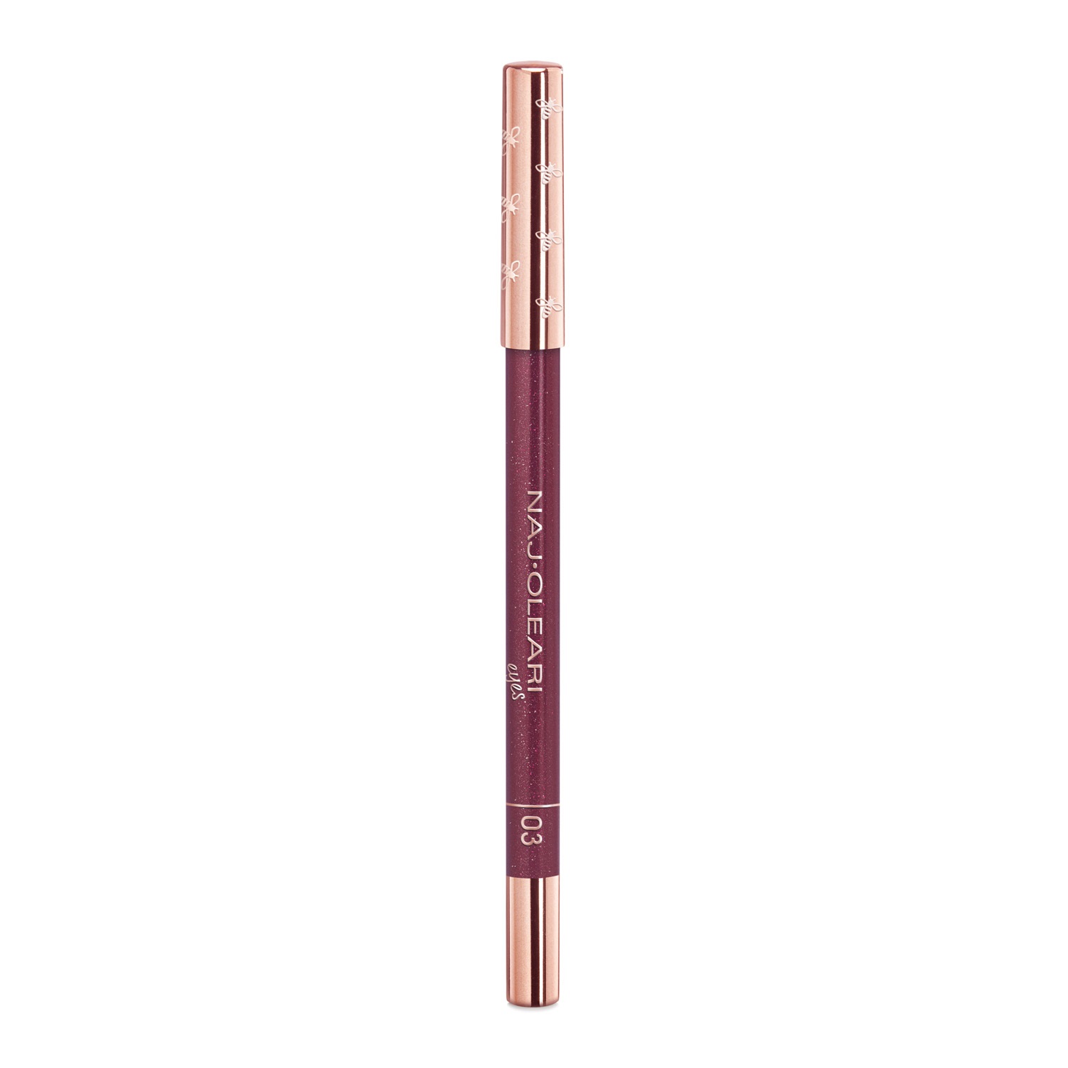 Naj-Oleari Luminous Eye Pencil 03 Borgogna Perlato - Matita Occhi Lunga Tenuta, Resistente all'Acqua