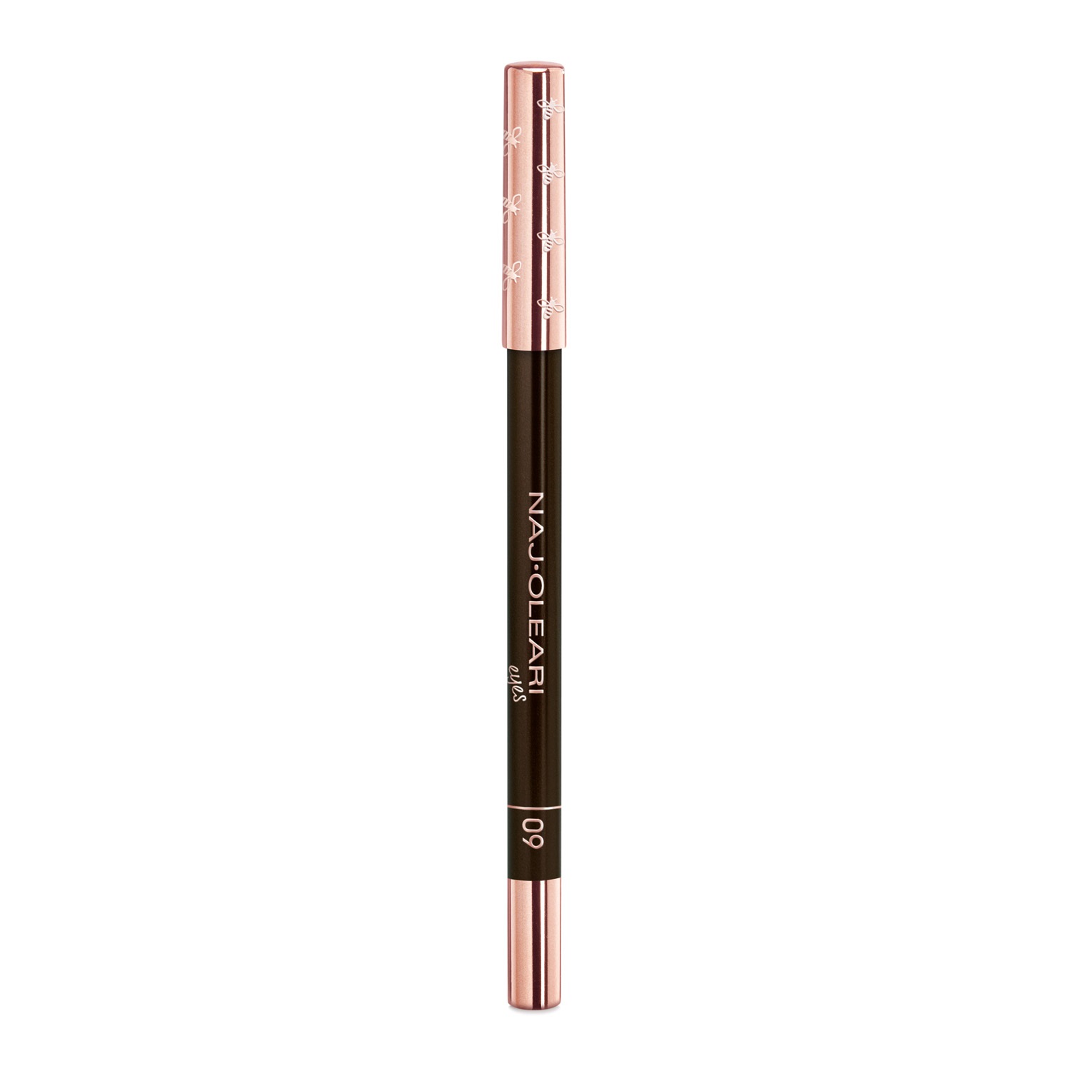 Naj-Oleari Luminous Eye Pencil - Matita Occhi Lunga Tenuta 09 Marrone Scuro Mat, 1.2g, Resistente all'Acqua