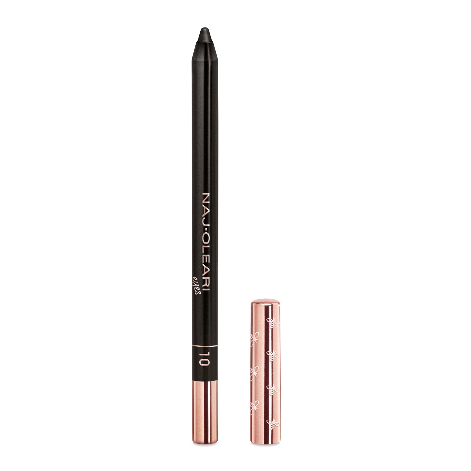 Naj-Oleari Luminous Eye Pencil 10 Nero Mat - Matita Occhi Lunga Tenuta, Resistente all'Acqua, Colore Pieno e Intenso