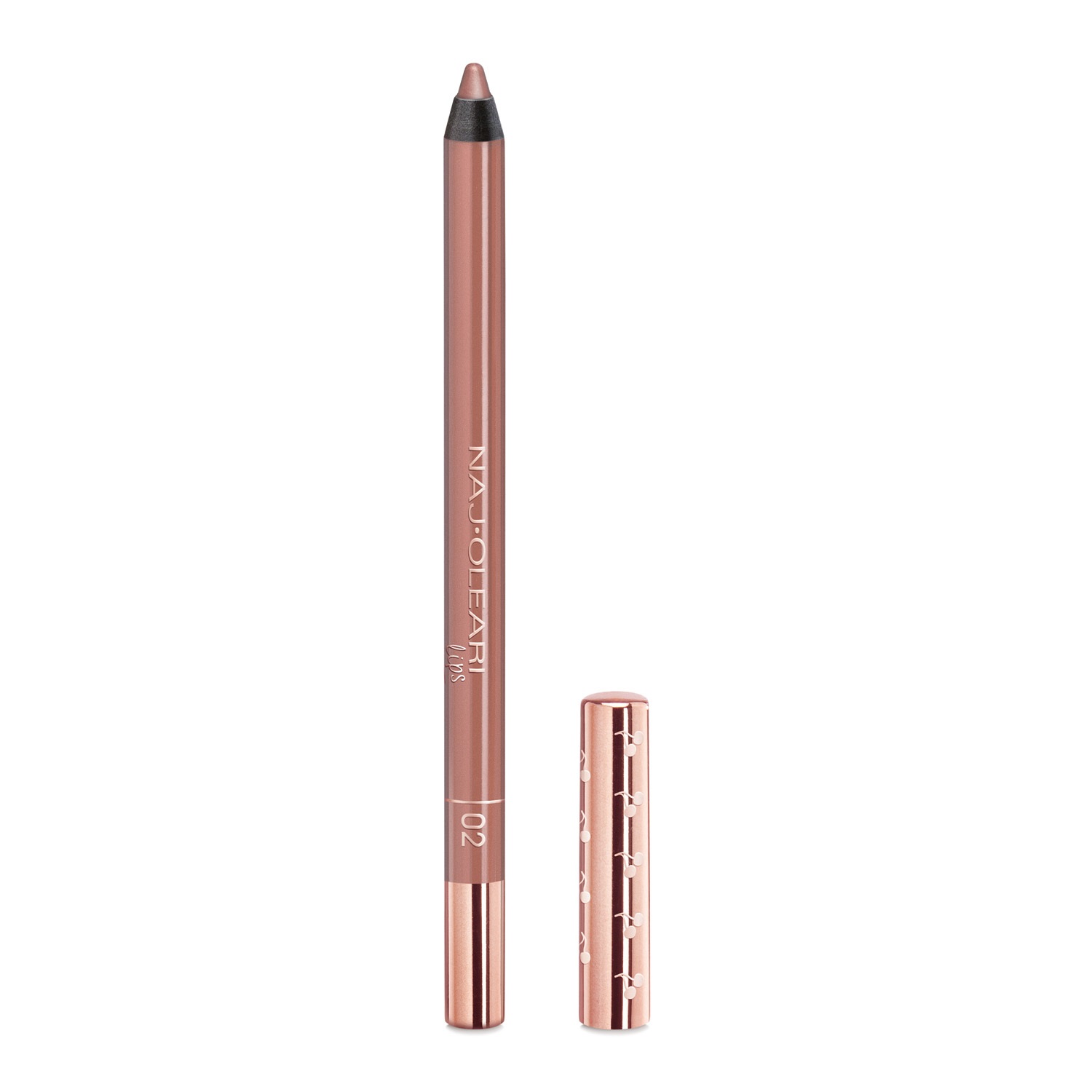 Naj-Oleari Perfect Shape Lip Pencil 02 Nudo Cioccolato - Matita Labbra a Lunga Tenuta, No-Transfer e Resistente all'Acqua