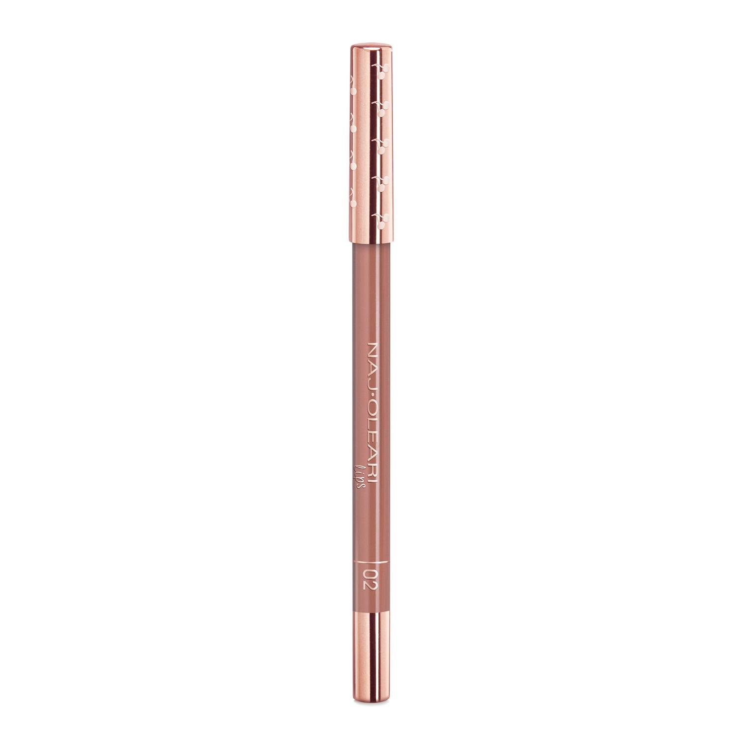 Naj-Oleari Perfect Shape Lip Pencil 02 Nudo Cioccolato - Matita Labbra a Lunga Tenuta, No-Transfer e Resistente all'Acqua
