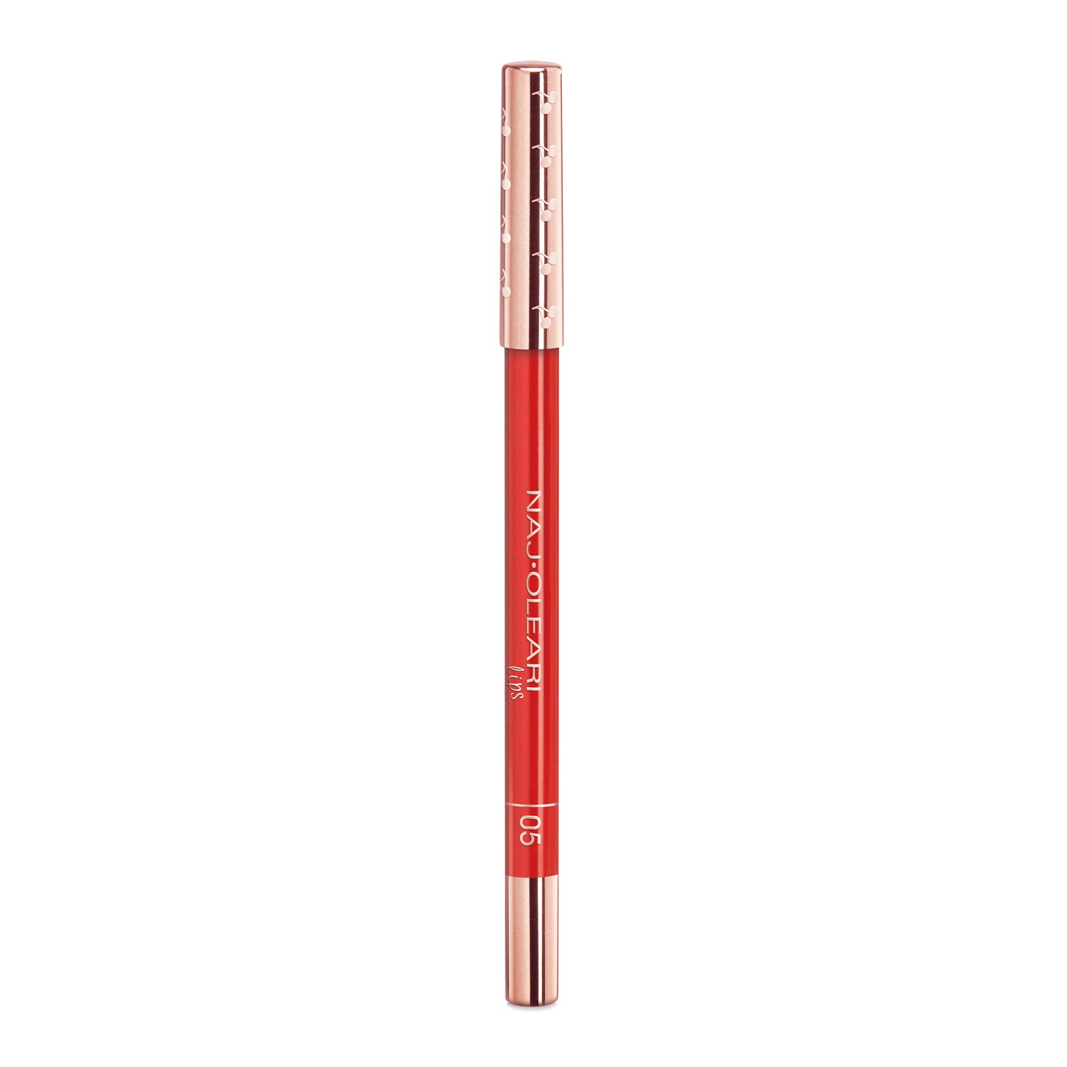 Naj-Oleari Perfect Shape Lip Pencil 05 Rosso Fuoco - Matita Labbra a Lunga Tenuta, No-Transfer e Resistente all'Acqua