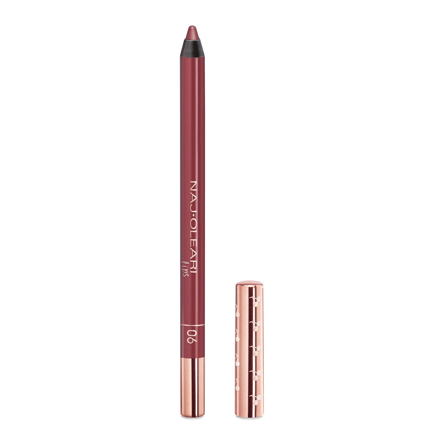 Naj-Oleari Perfect Shape Lip Pencil 06 Marsala - Matita Labbra Lunga Tenuta, No-Transfer e Resistente all'Acqua
