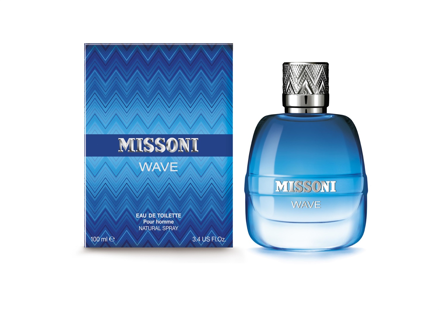 Missoni Wave Eau de Toilette Pour Homme 100 ml - Fragranza Agrumata Aromatica con Note Marine e Vaniglia