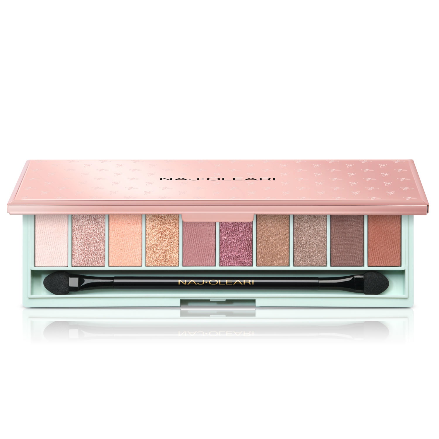 Naj Oleari Wonder Look Eyeshadow Palette 02 - Palette con 10 Colori di Ombretto Vellutati e Finish Mat, Shimmer e Satinato
