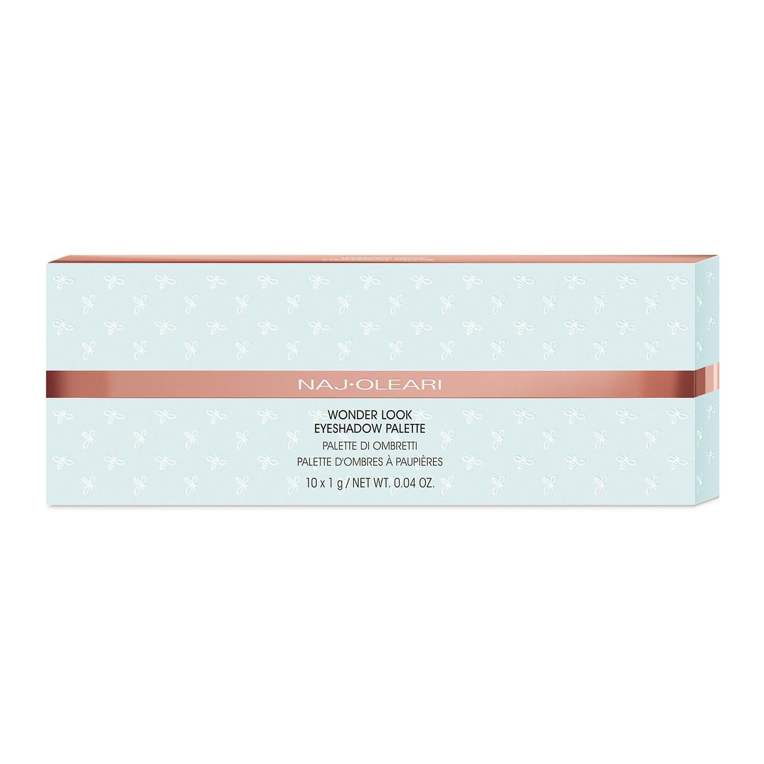 Naj Oleari Wonder Look Eyeshadow Palette 02 - Palette con 10 Colori di Ombretto Vellutati e Finish Mat, Shimmer e Satinato