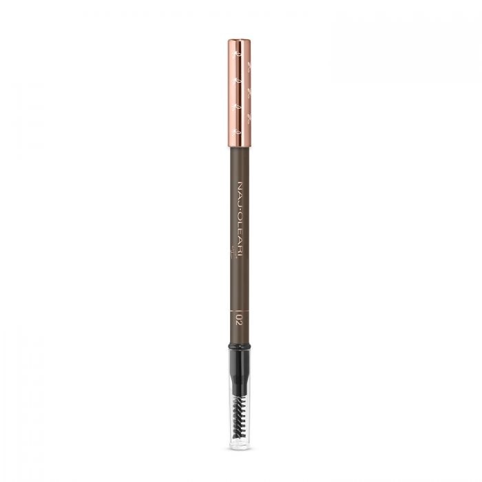 Naj-Oleari Fill-in Brow Pencil 02 Castane - Matita Sopracciglia Lunga Tenuta con Pettinino Incluso