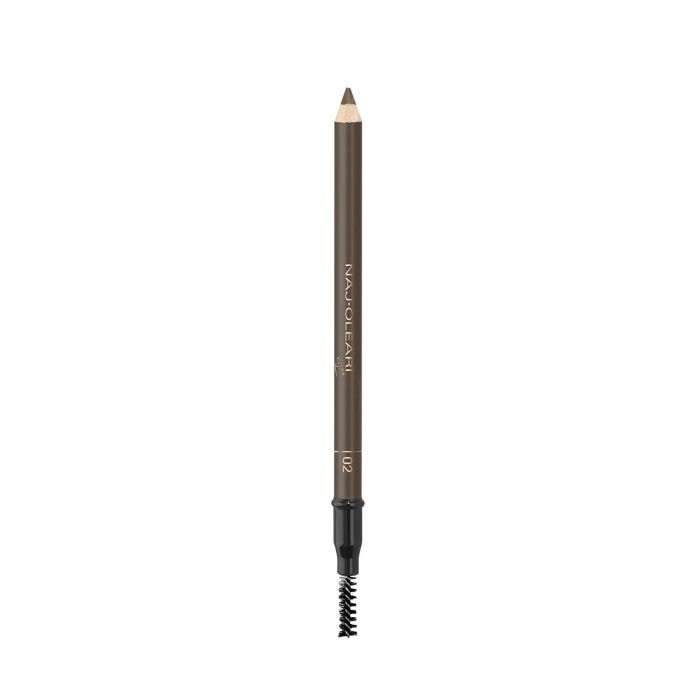 Naj-Oleari Fill-in Brow Pencil 02 Castane - Matita Sopracciglia Lunga Tenuta con Pettinino Incluso