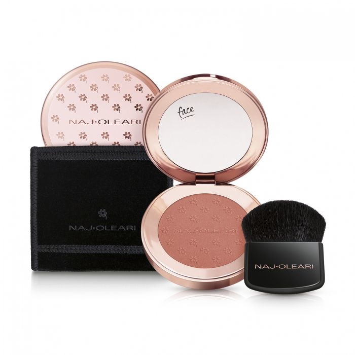 Naj-Oleari Lovely Cheek Blush 06 Rosa Deserto - Fard Luminoso Compatto 4g con Estratto di Fiore di Porcellana