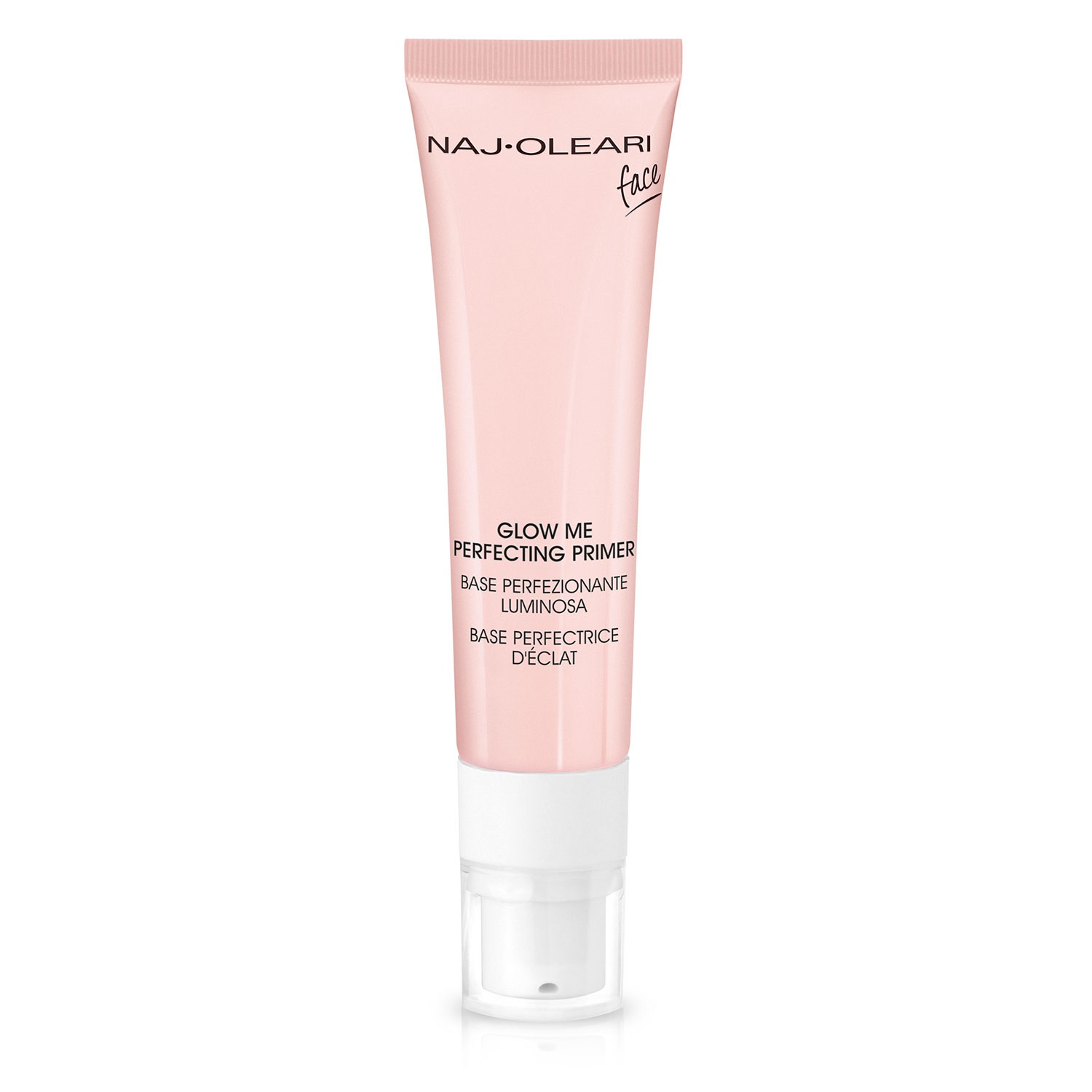 Naj Oleari Glow Me Perfecting Primer 01 Rosa Chiaro - Primer Viso Luminoso 28 ml con Micro Perle Illumanti