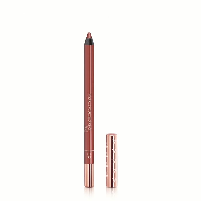 Naj-Oleari Perfect Shape Lip Pencil 09 Rosso Mattone - Matita labbra a lunga tenuta, no-transfer e resistente all'acqua