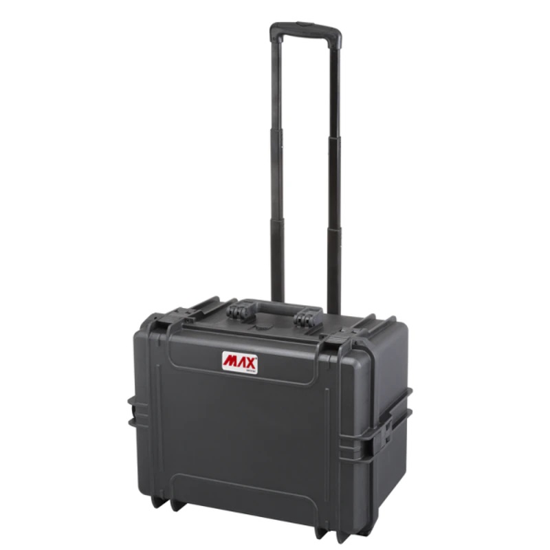 Panaro MAX505H280STR Valigia Porta Attrezzi Impermeabile con Trolley, Certificata IP67, Resistente agli Urti e alla Polvere, Spugna Precubettata, Colore Nero