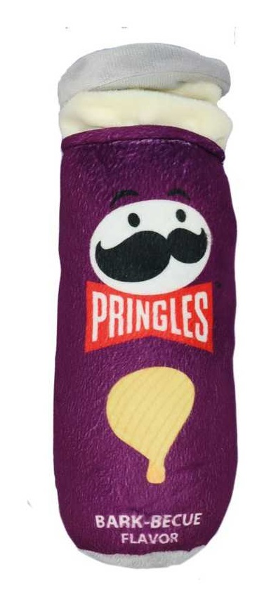 RECORD Pringles Peluche per Cani Viola con Squeacker - 7x26 cm in Poliestere di Alta Qualità