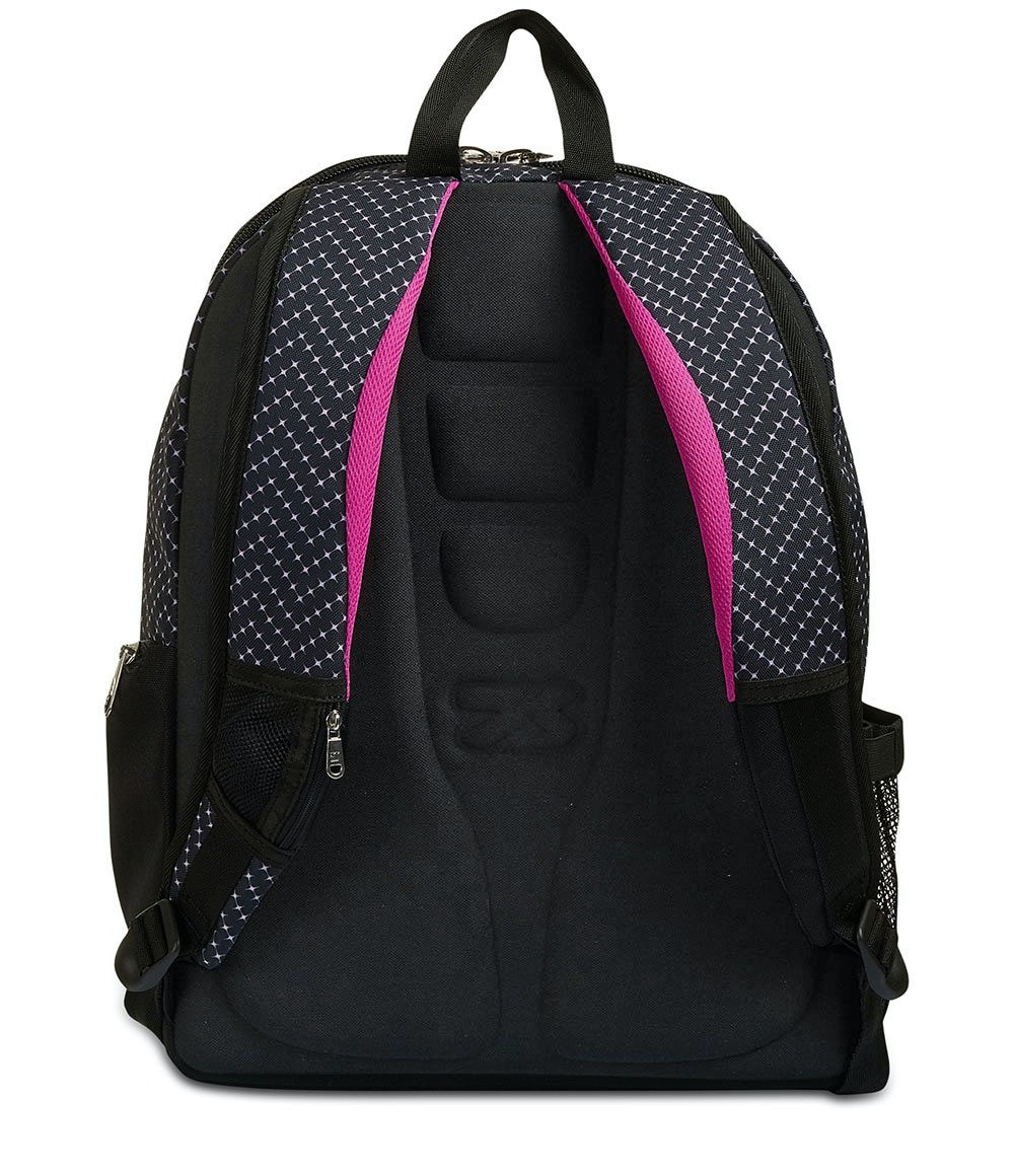 Seven Zaino Advanced Feeling Free - Zaino con Speaker Wireless, Tasca Porta Borraccia, Dimensioni 43x31x24 cm, Capacità 30 LT, per Bambine e Ragazze, Nero