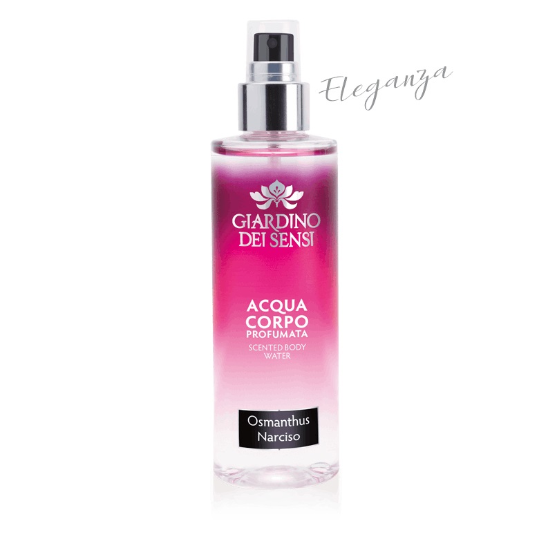Giardino dei Sensi Acqua Profumata Corpo Osmanthus e Narciso 200ml - Fragranza Elegante con Patchouly e Muschio Bianco
