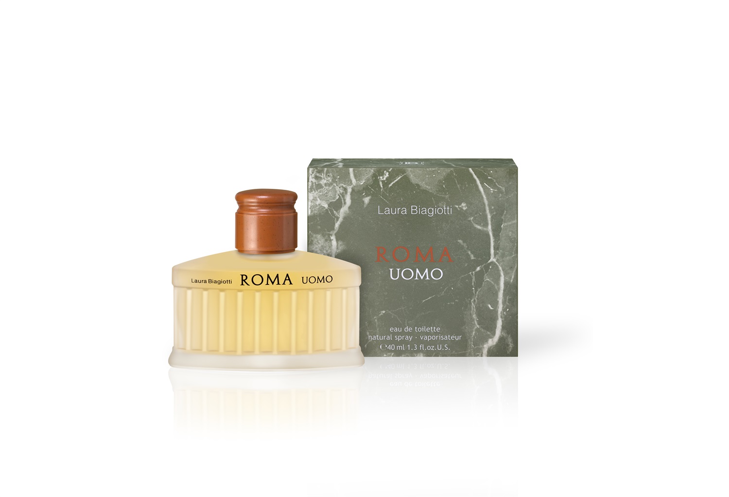 Laura Biagiotti Roma Uomo Eau de Toilette 40ml - Fragranza Orientale Legnosa con Pompelmo Rosa e Mandarino