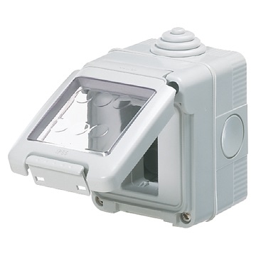 Gewiss GW27041 Contenitore Stagno IP55 1 Posto Grigio RAL 7035 in ABS