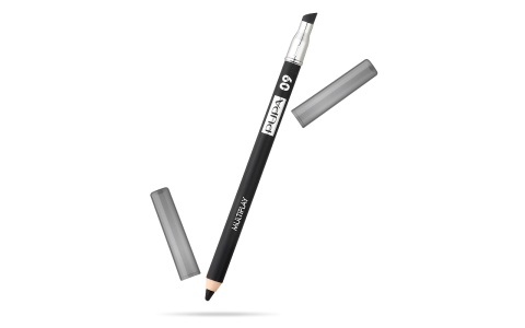 PUPA Milano Multiplay Matita Occhi Triplo Uso 09 Deep Black - Eyeliner, Ombretto e Kajal - 1,2 g