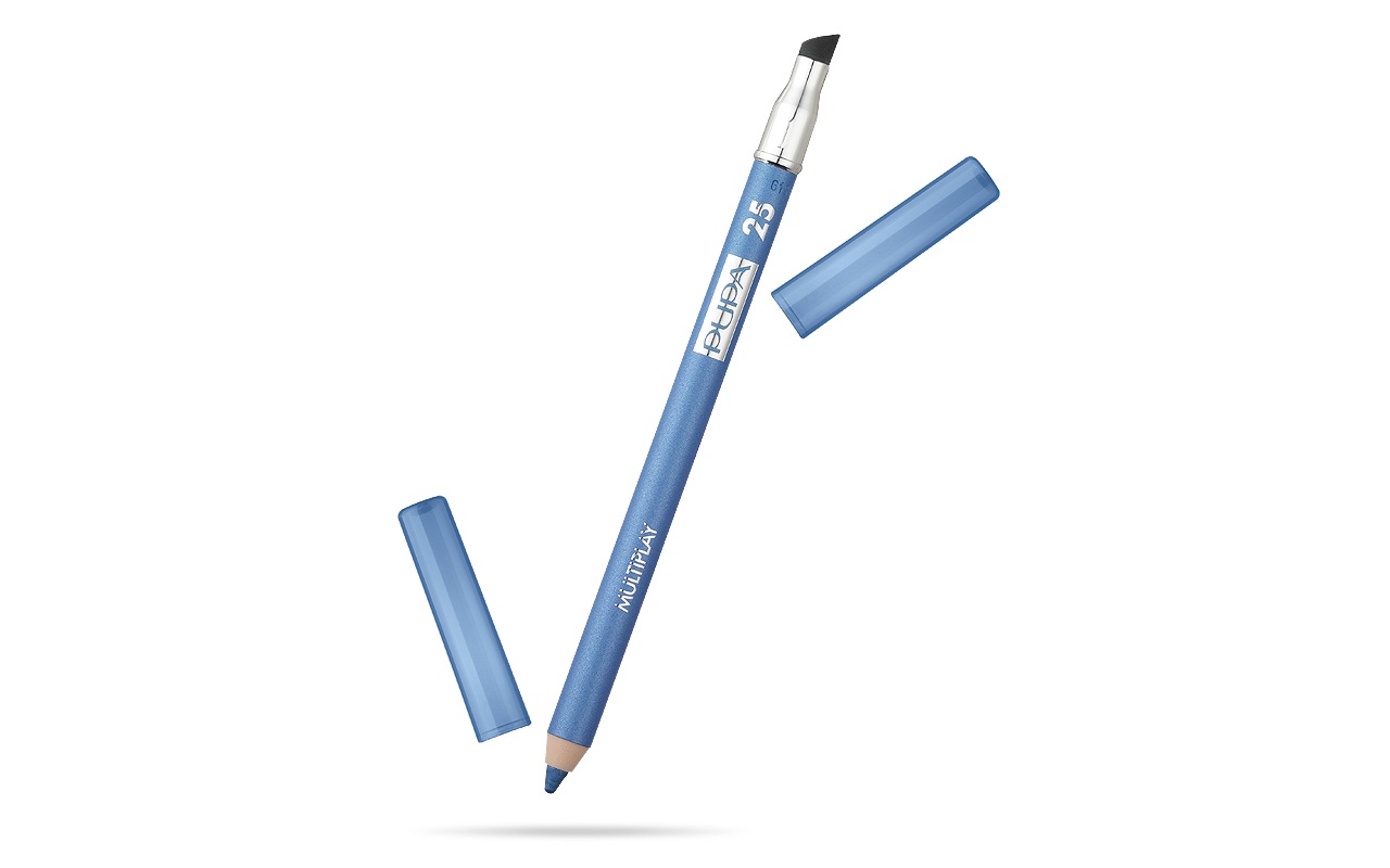 Pupa Multiplay Matita Occhi 25 Turquoise 1.2g - Triplo Uso Eyeliner, Kajal e Ombretto, Adatta per Occhi Sensibili