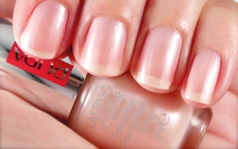 PUPA Lasting Color 201 Pearly Pastel Pink Smalto Unghie Brillanti 5 ml - Colore Intenso e Facile Applicazione