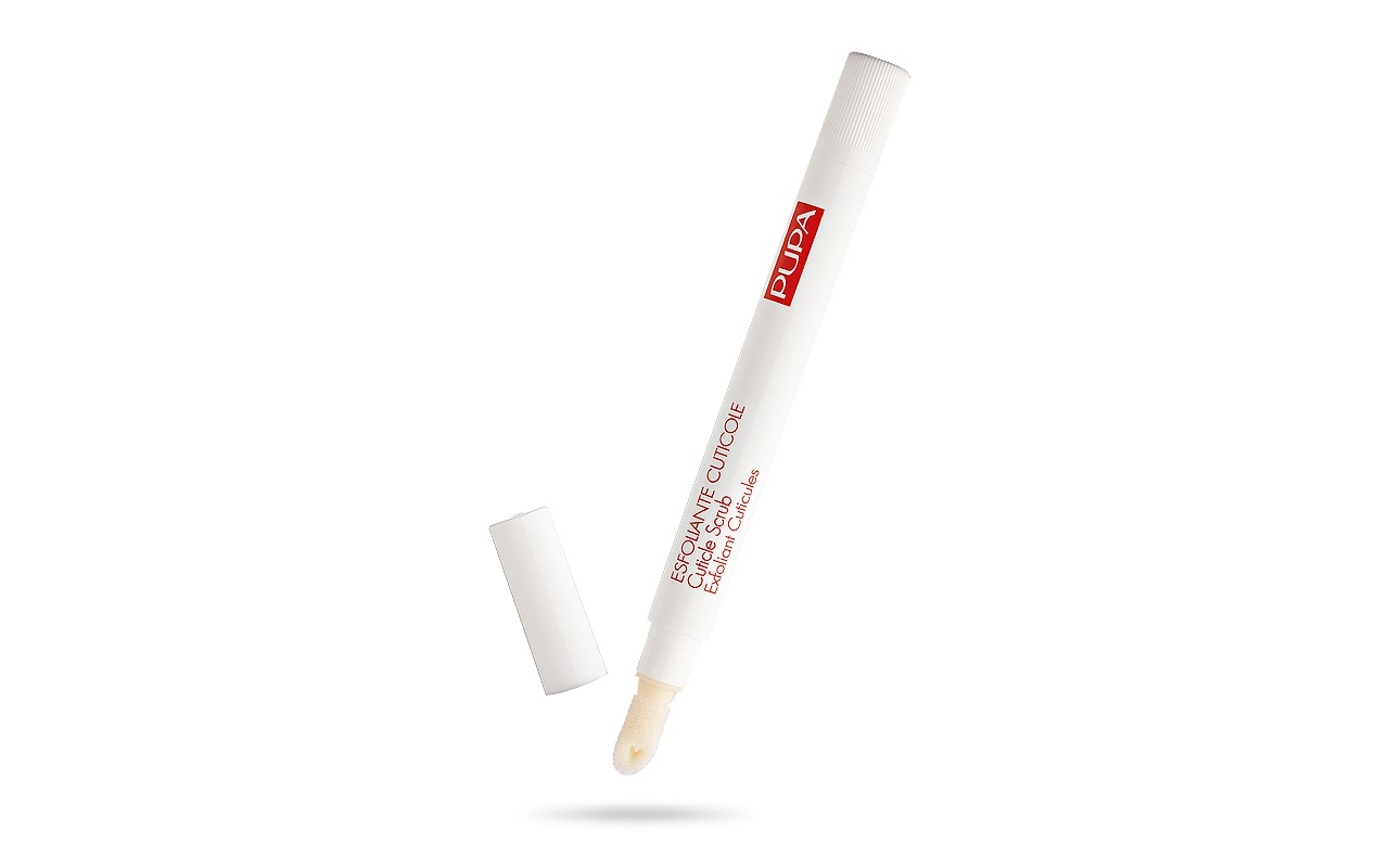 PUPA Esfoliante Cuticole Penna Trattamento Delicato 2 ml con Granuli di Bambù