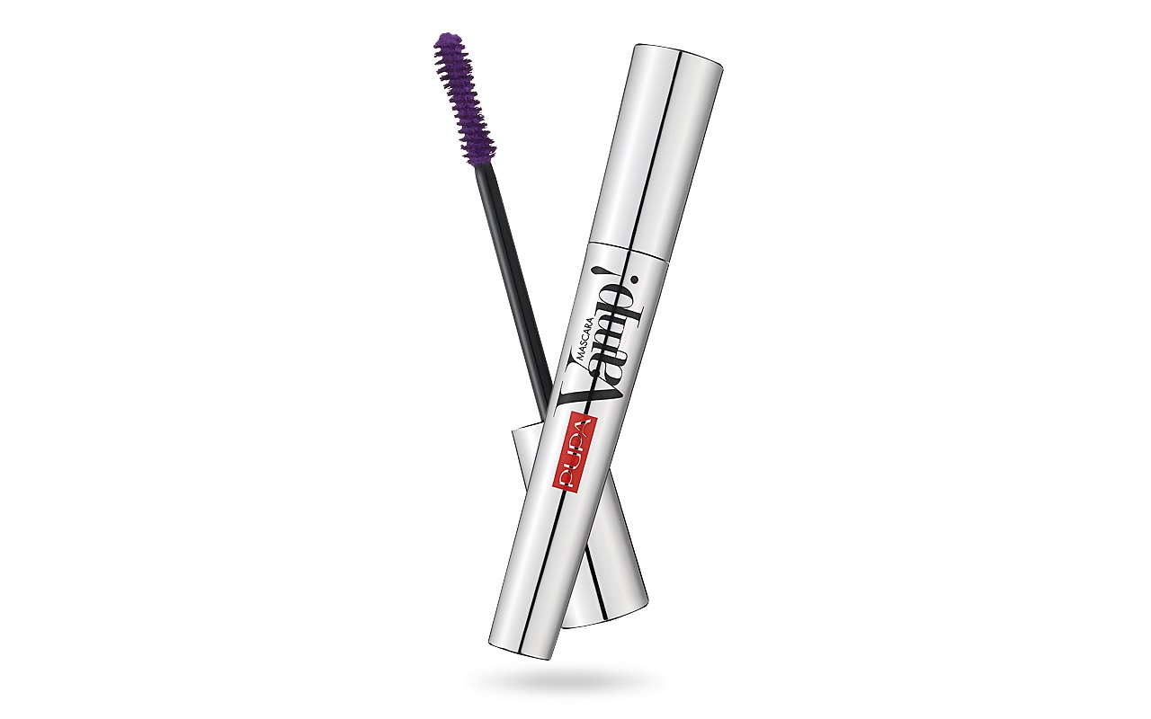 PUPA Milano Vamp! Mascara Volumizzante 400 Amethyst Violet - 9 ml, Ciglia Esagerate e Definite