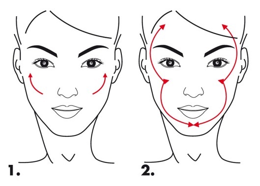 PUPA Milano Pennello Blush Obliquo in Fibra Sintetica Dermocura - Applicazione Blush e Terre, Forma Obliqua per Zigomi e Contorni del Viso