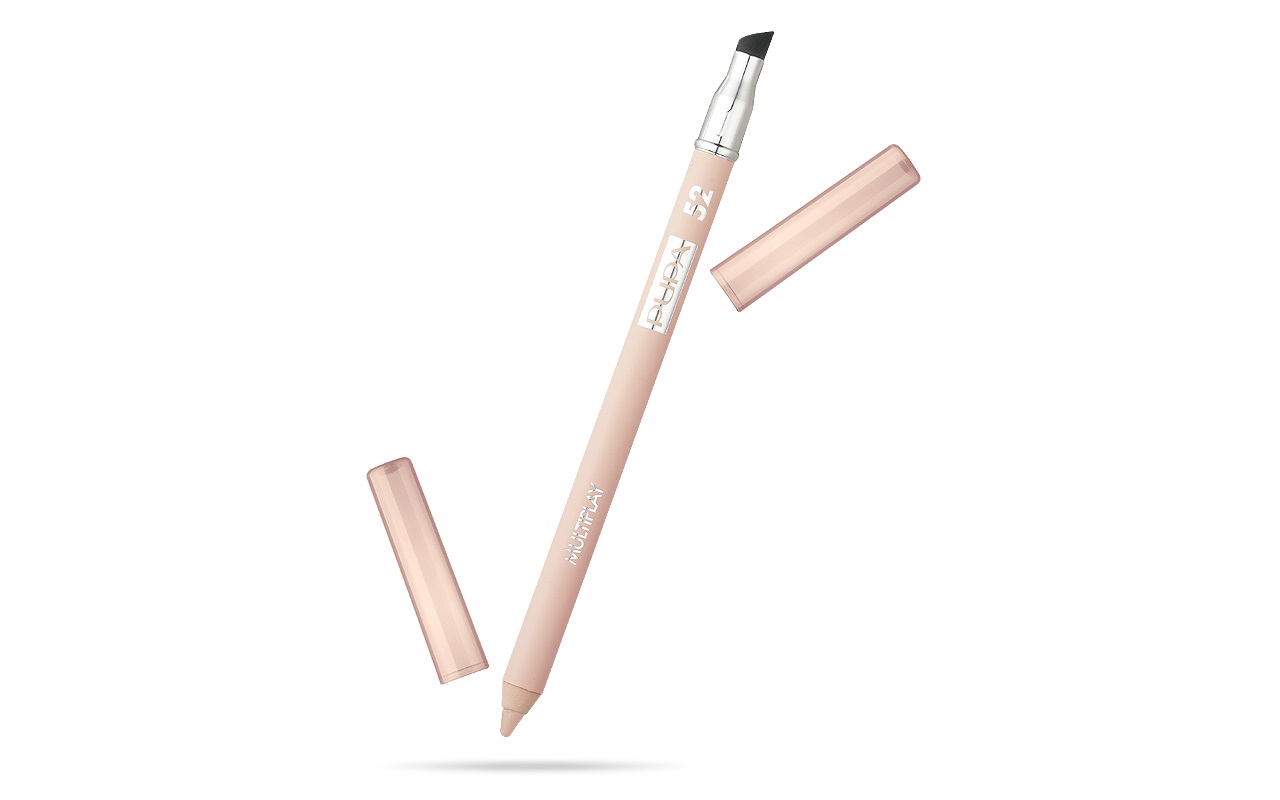 Pupa Multiplay 52 Butter - Matita Occhi Triplo Uso 1.2g: Eyeliner, Kajal, Ombretto - Texture Morbida e Scorrevole