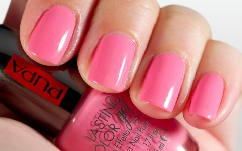 PUPA Lasting Color Gel 011 Kiss Me Smalto Lucido 5ml - Effetto Vetri, Asciugatura Rapida, Ultra Pigmentato