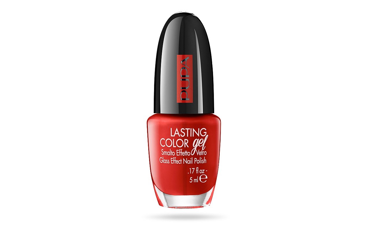 PUPA Lasting Color Gel 045 Jet Set Party - Smalto effetto vetro ultra lucido, 5 ml, colore iperpigmentato con texture volumizzante 3D