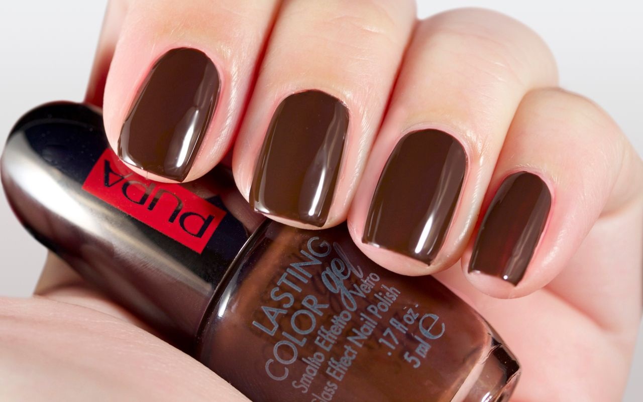 Pupa Smalto Gel Lasting Color 051 Syrupy Chocolate 5 ml - Effetto Ultra Lucido e Plumping, Senza Lampada UV