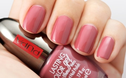 PUPA Lasting Color Gel 100 Tropical Red 5ml - Smalto effetto vetro, ultra lucido e iperpigmentato